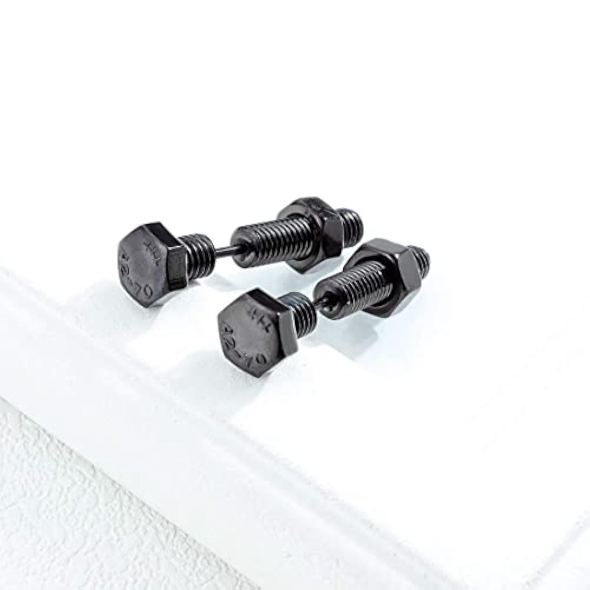 Stainless Steel Screw Stud Earrings for Men
